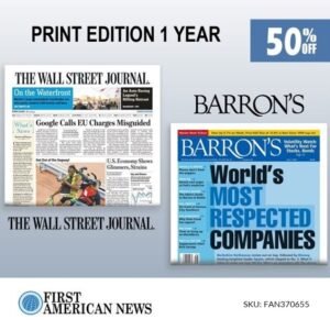 Wall Street Journal and Barron’s Newspaper Subscription 1-Year
